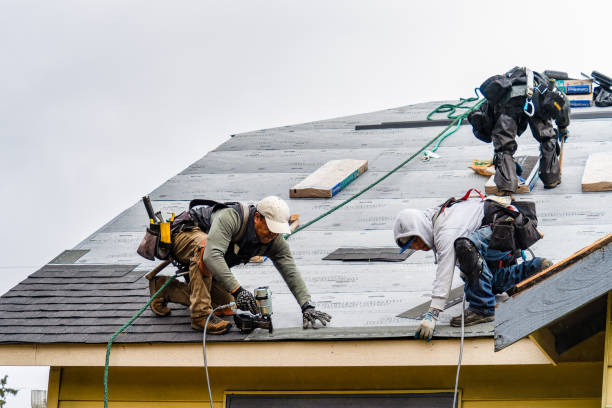 Professional Gutter Installation technician working in Kalamazoo, MI